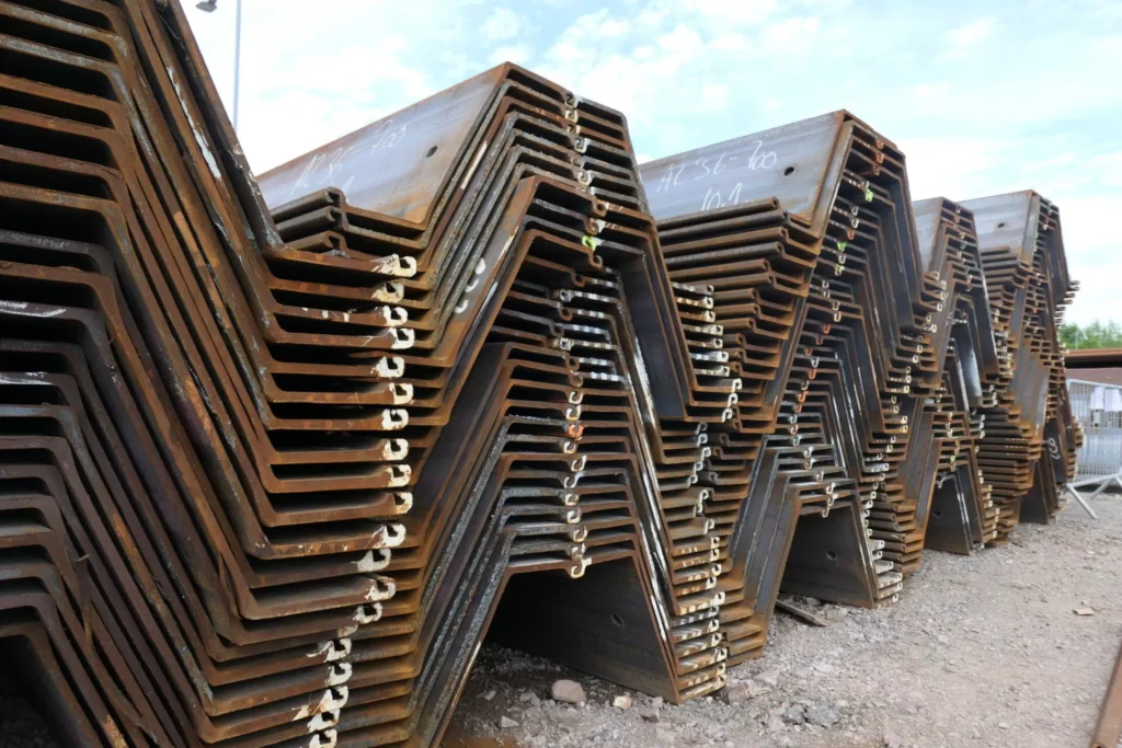 Pressed Steel Pilings in Kure Beach, NC