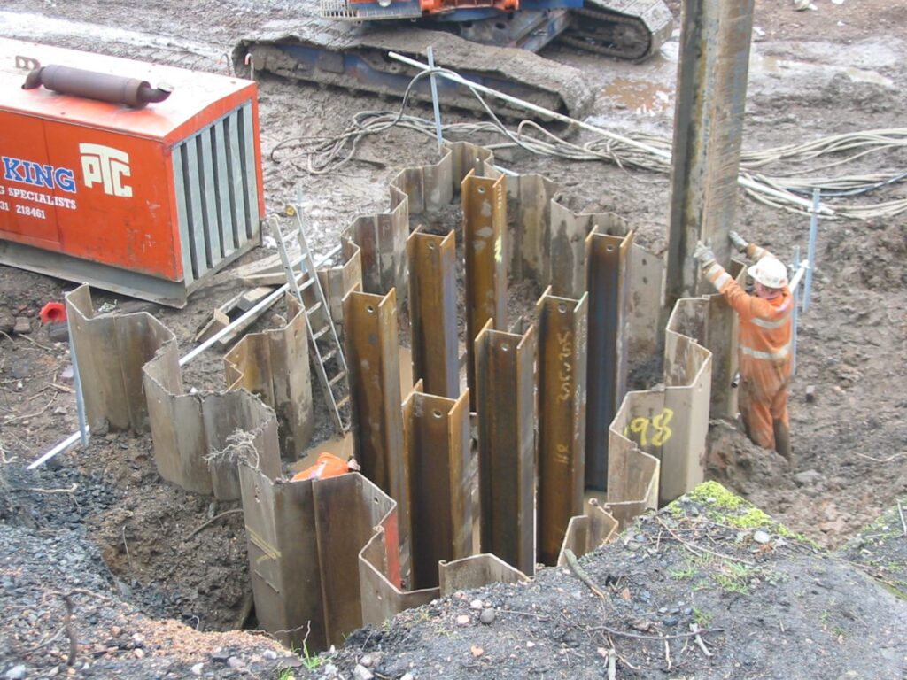 Pressed Steel Pilings in Kure Beach, NC