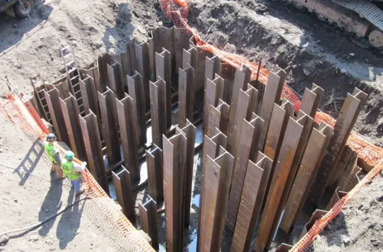 Pressed Steel Pilings in Kure Beach, NC